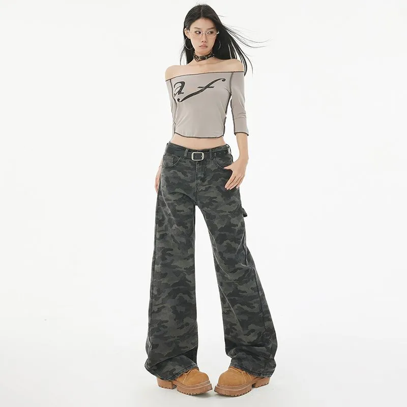 Shuhao Bai Pants Women's Camouflage-4