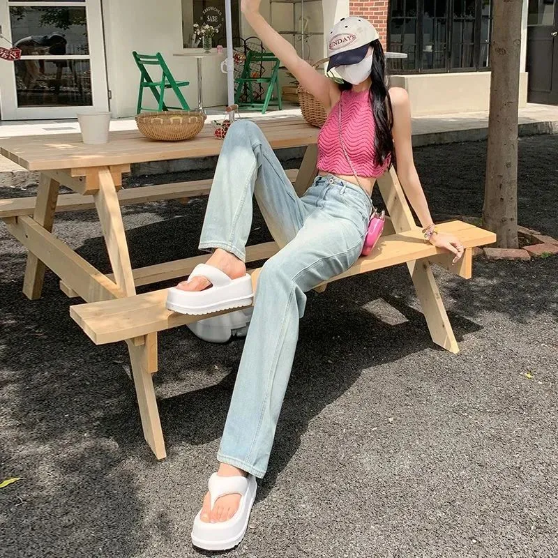 Shuhao Bai Jeans Women's Light Blue-4