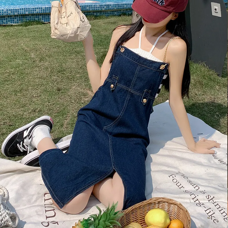 Shuhao Bai Denim Long Skirt Women's-7