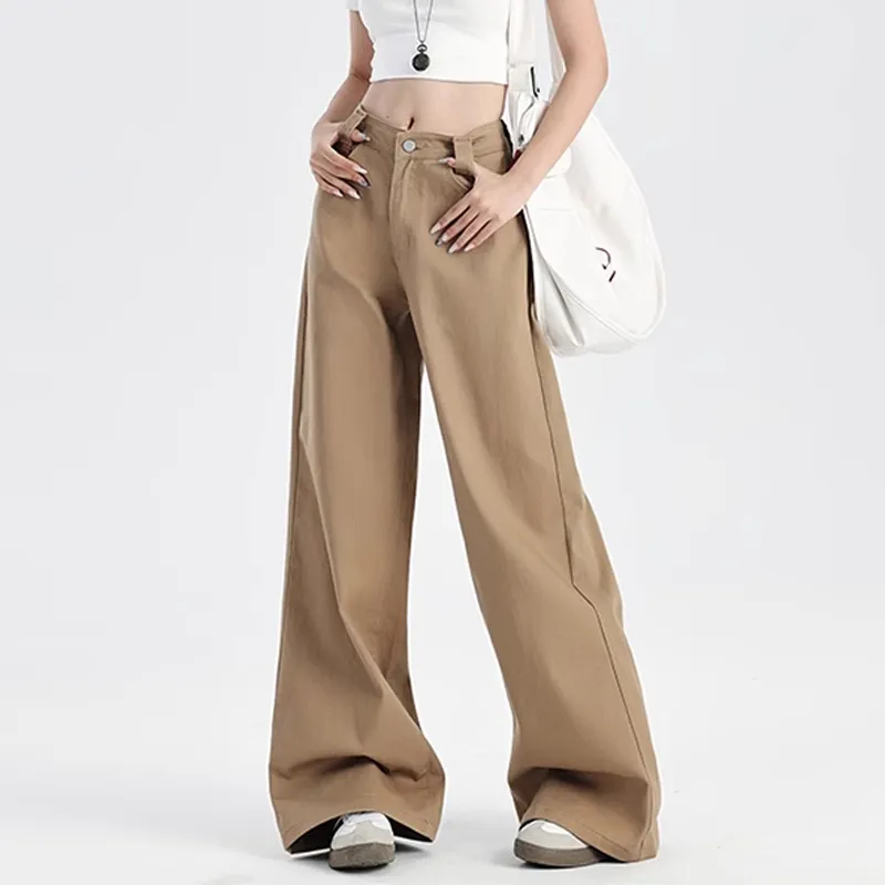 Shuhao Bai Jeans Women's Latte Brown-4