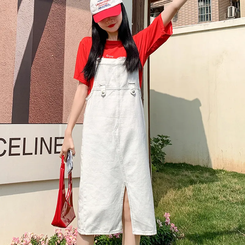 Shuhao Bai Denim Long Skirt Women's-4