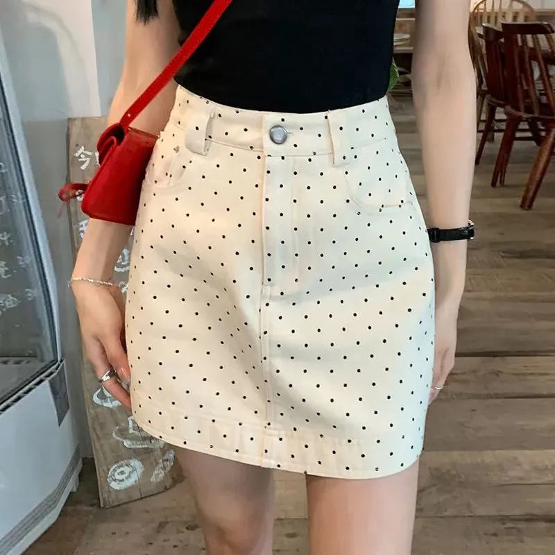 Shuhao Bai Denim Short Skirts Women's-7