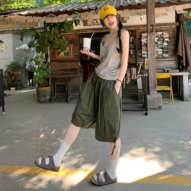 Shuhao Bai Cargo Shorts Women's-1