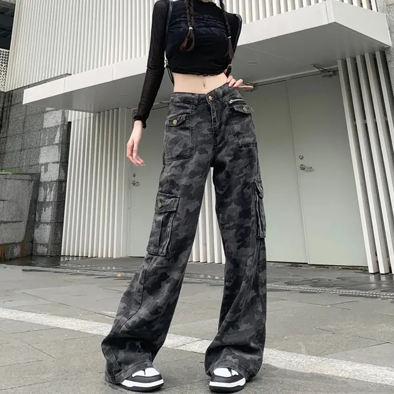 Shuhao Bai Cargo Pants Women's Camouflage-2