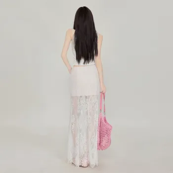 Shuhao Bai Casual Long Skirt Women's White