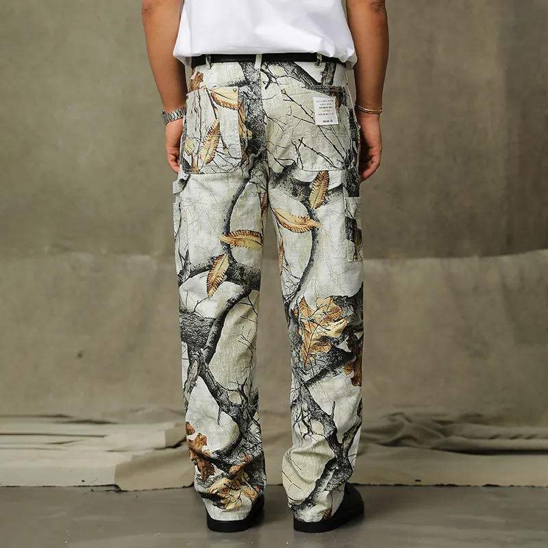 Unblank Cargo Pants Unisex White-3