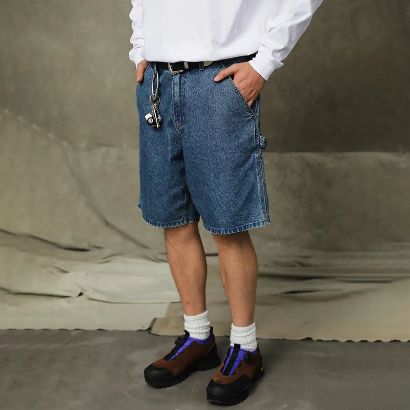 Unblank Denim Shorts Unisex Blue-6
