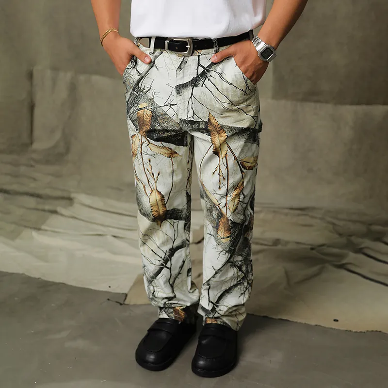 Unblank Cargo Pants Unisex White-5