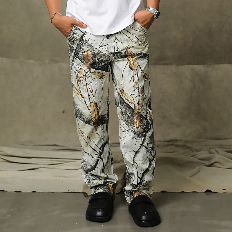 Unblank Cargo Pants Unisex White-4