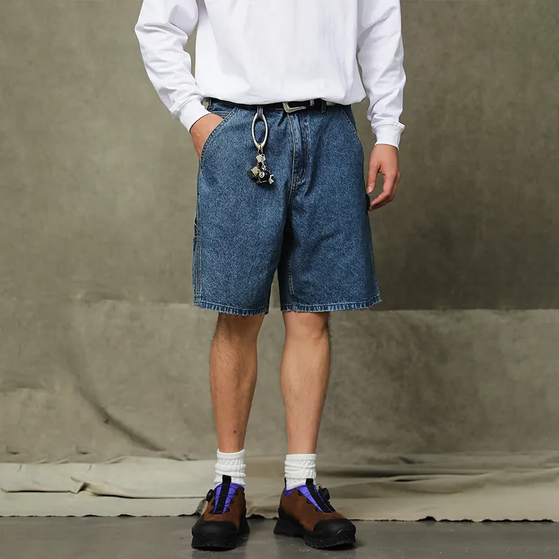 Unblank Denim Shorts Unisex Blue-2