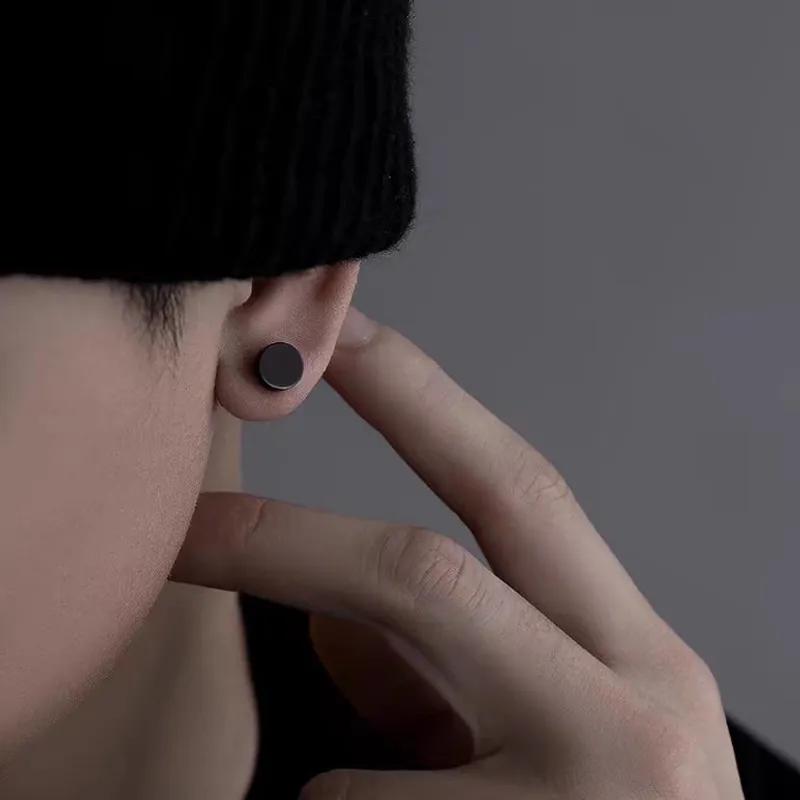 JIBAINANXI Stainless Steel Stud Earrings Unisex-1