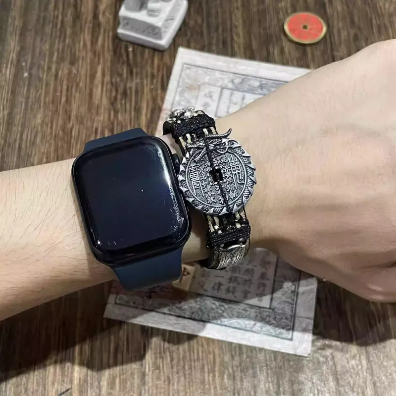 JIBAINANXI Alloy Leather Wristbands Unisex-2