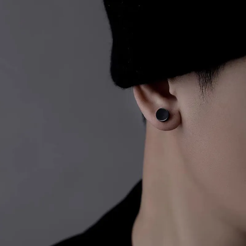 JIBAINANXI Stainless Steel Stud Earrings Unisex-2
