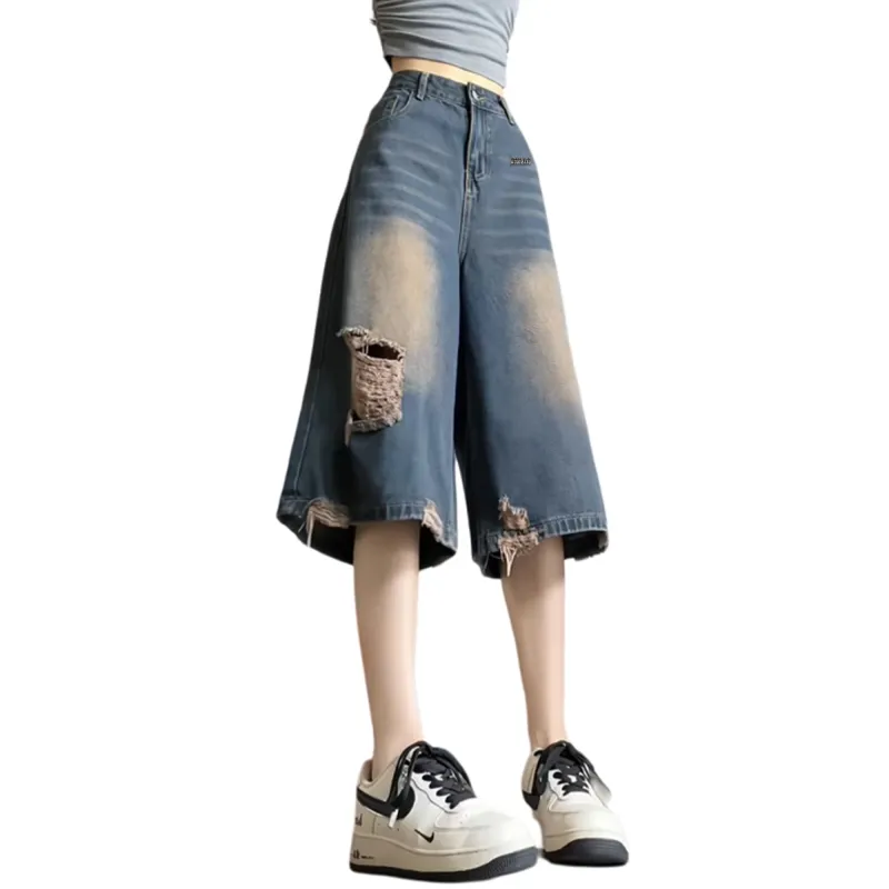 Double Dealer Denim Shorts Unisex-4