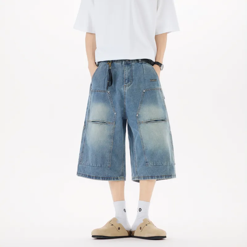 Double Dealer Denim Shorts Unisex-1