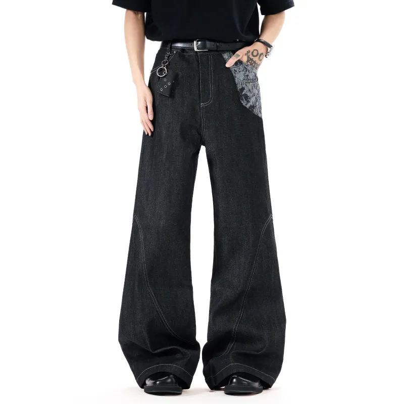 Double Dealer Jeans Unisex Black-1