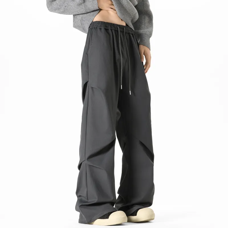 TESTUNG Casual Pants Unisex Black-20