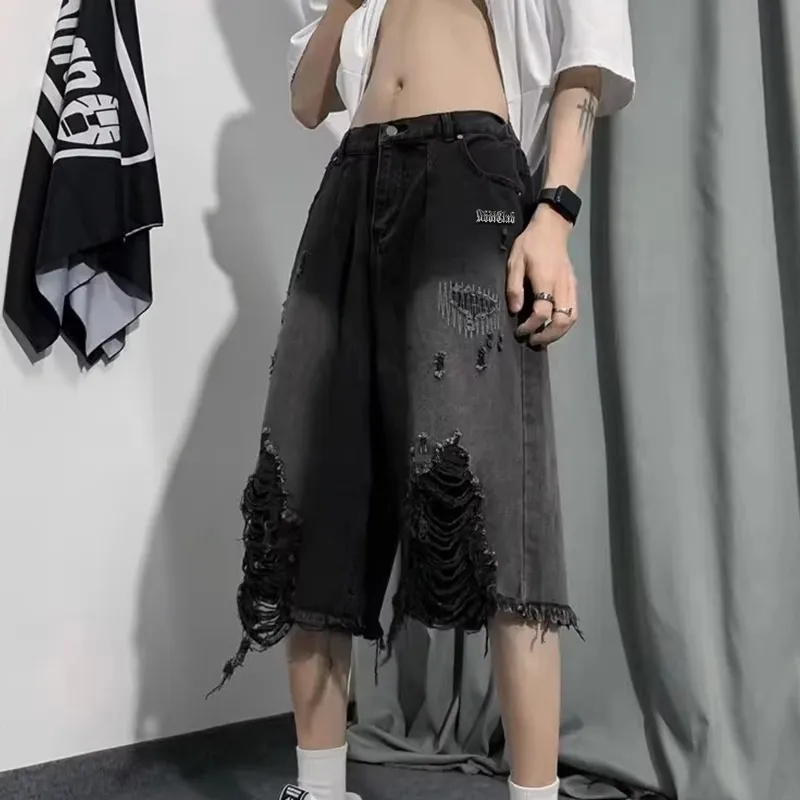 Double Dealer Denim Shorts Unisex-1