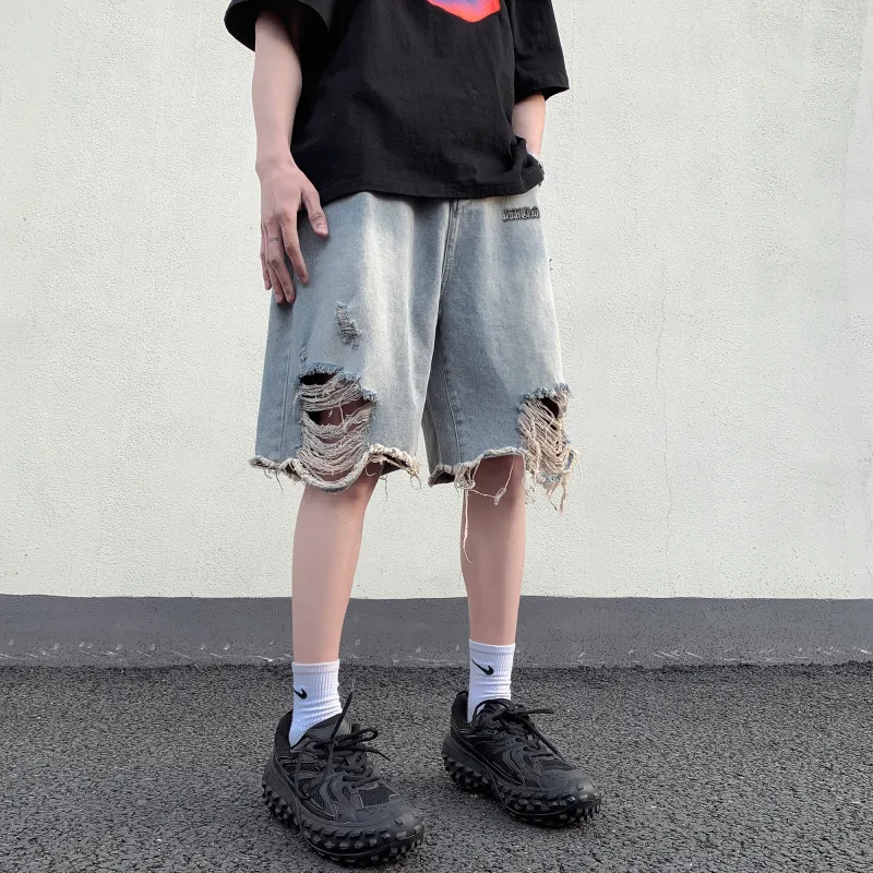 Double Dealer Denim Shorts Unisex-4