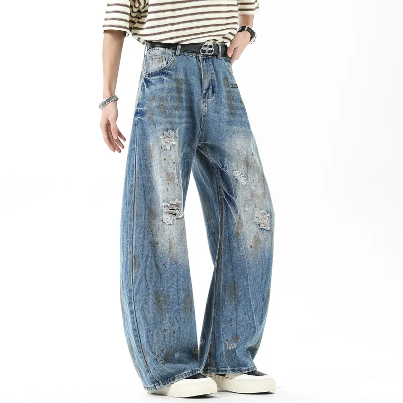 Double Dealer Jeans Unisex Blue-4