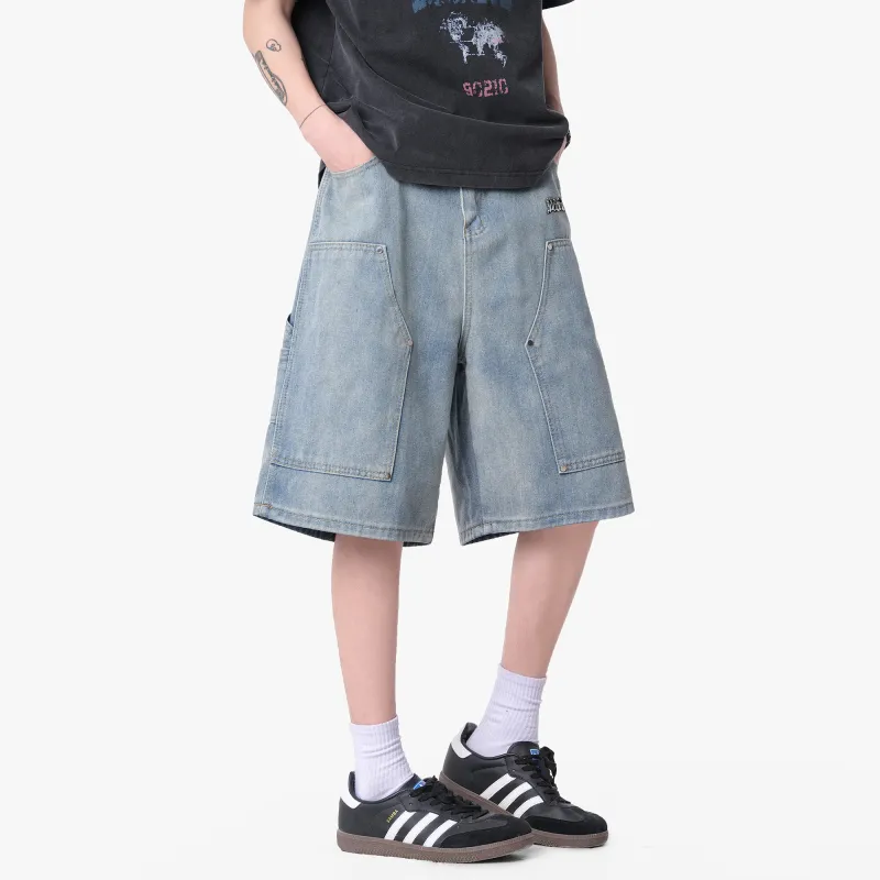 Double Dealer Denim Shorts Unisex-13