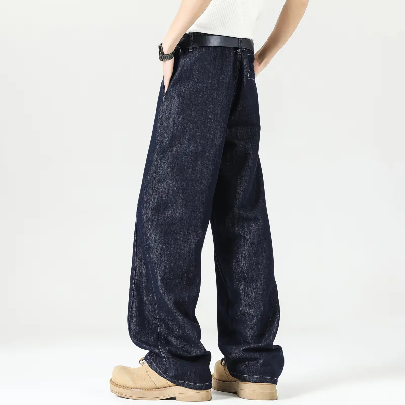 Double Dealer Jeans Unisex Dark Blue-3