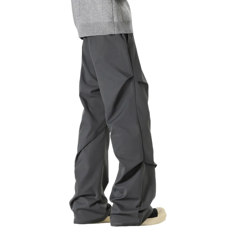 TESTUNG Casual Pants Unisex Black-18