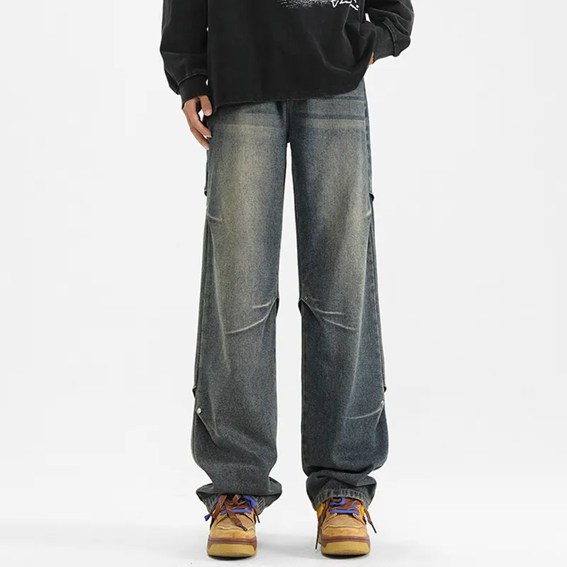 PAINT STAIN Jeans Unisex Dark Purple-595