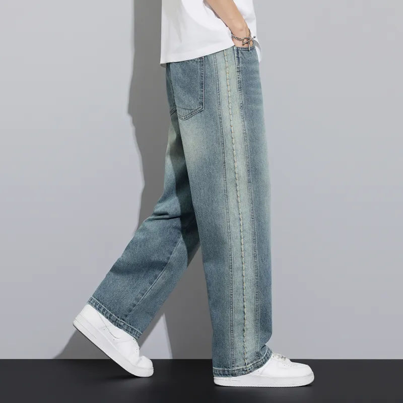 Double Dealer Jeans Unisex Light Vintage Blue-5