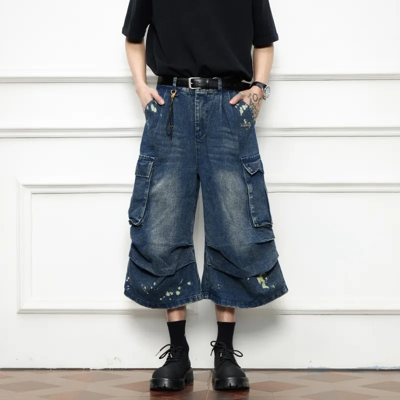 Double Dealer Denim Shorts Unisex-1