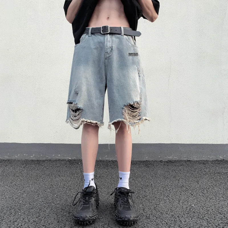 Double Dealer Denim Shorts Unisex-3