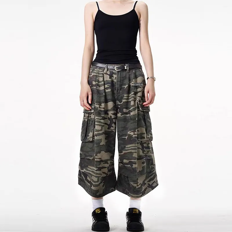 Double Dealer Casual Shorts Unisex Camouflage-7