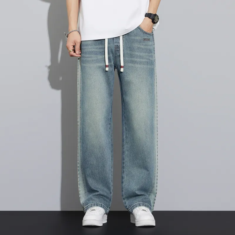Double Dealer Jeans Unisex Light Vintage Blue-4
