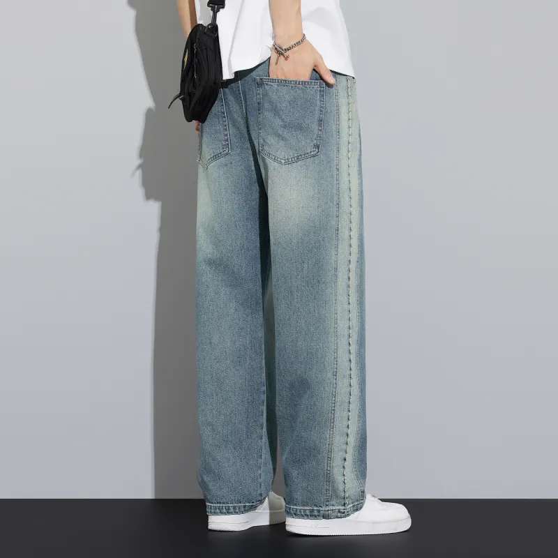 Double Dealer Jeans Unisex Light Vintage Blue-3