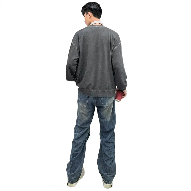 PAINT STAIN Jeans Unisex Dark Purple-525