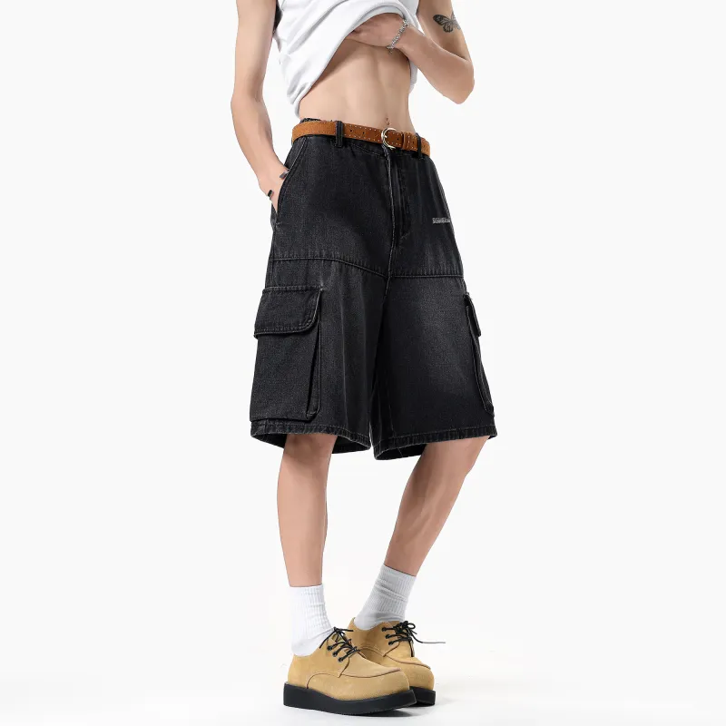 Double Dealer Denim Shorts Unisex-7