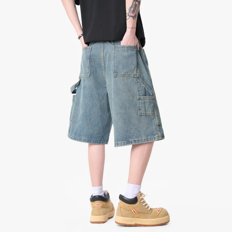 Double Dealer Denim Shorts Unisex-4