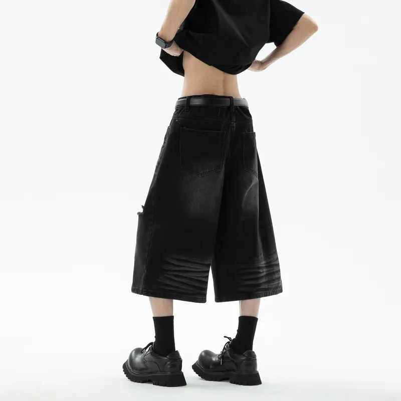 Double Dealer Denim Shorts Unisex-5