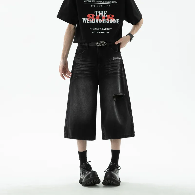 Double Dealer Denim Shorts Unisex-3