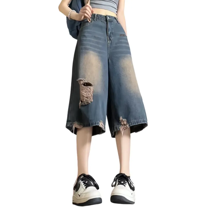 Double Dealer Denim Shorts Unisex-3