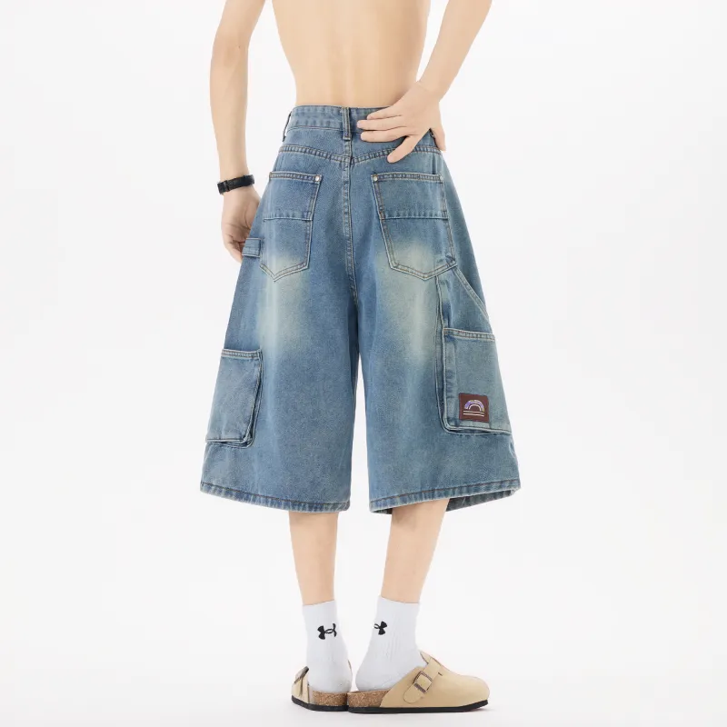 Double Dealer Denim Shorts Unisex-4