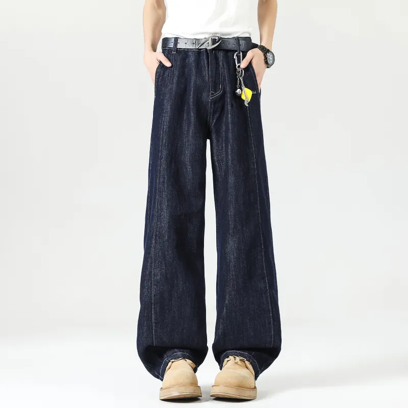 Double Dealer Jeans Unisex Dark Blue-2