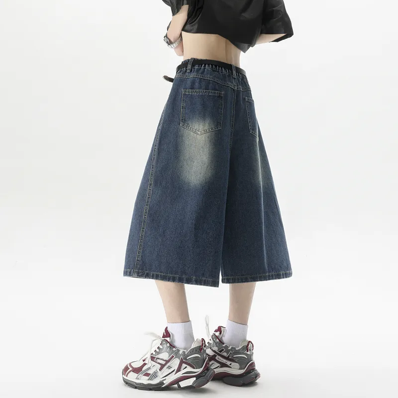 Double Dealer Denim Shorts Unisex-14