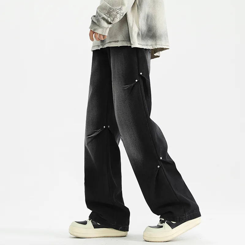 PAINT STAIN Jeans Unisex Dark Purple-48