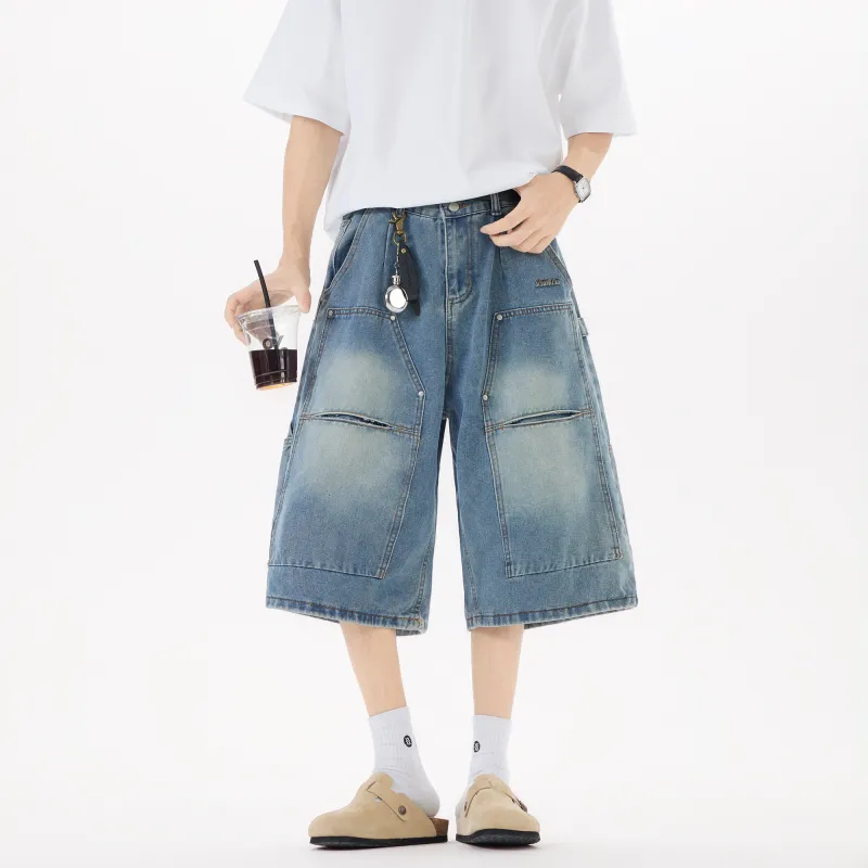 Double Dealer Denim Shorts Unisex-3