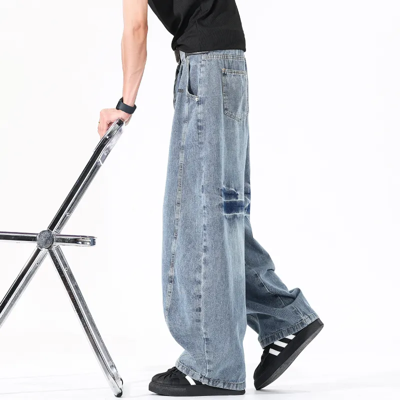 Double Dealer Jeans Unisex Blue-4