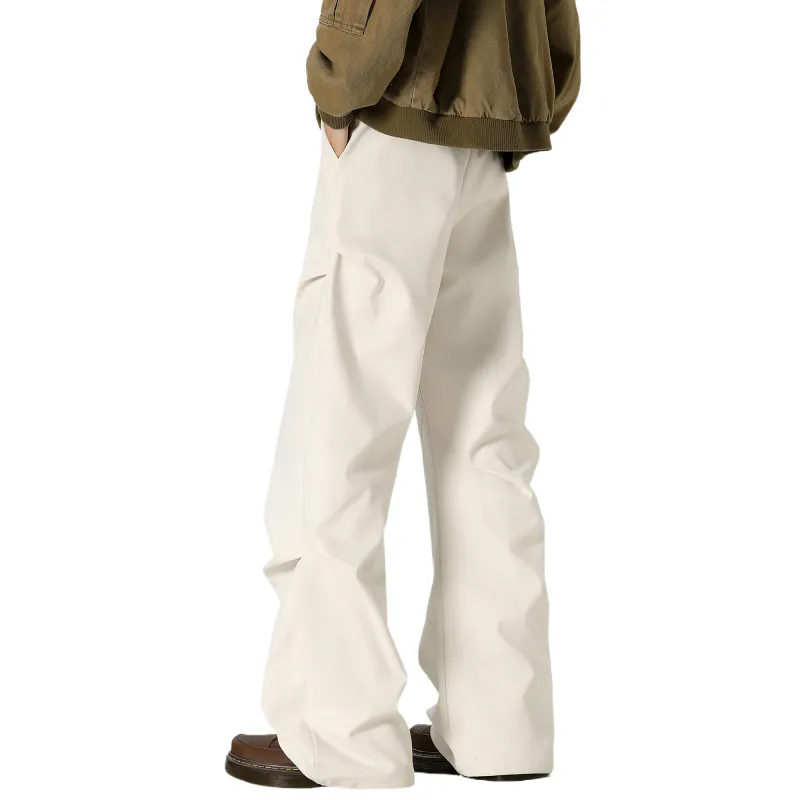 TESTUNG Casual Pants Unisex Black-12
