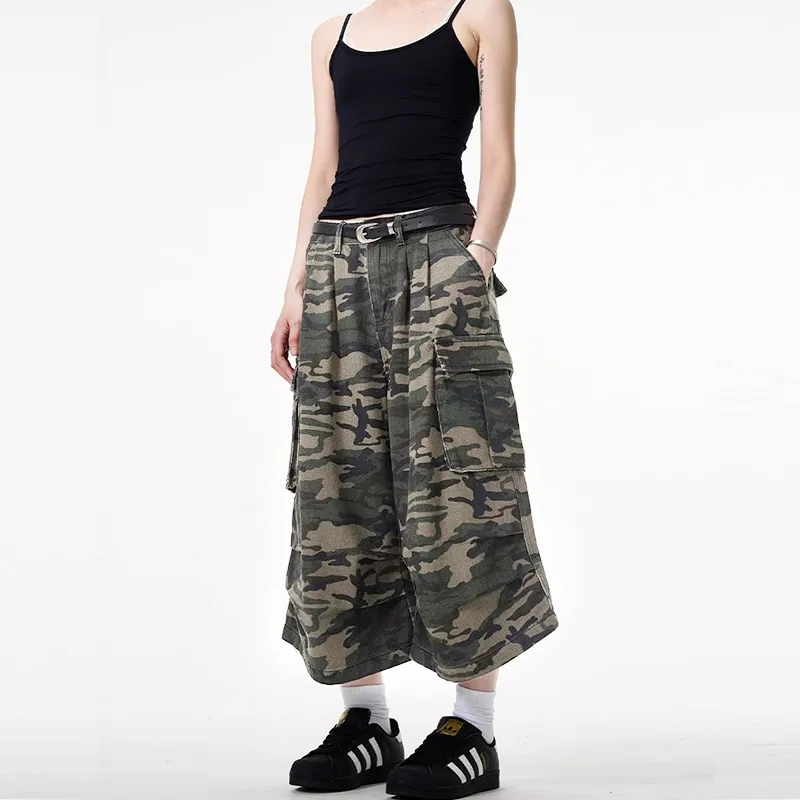 Double Dealer Casual Shorts Unisex Camouflage-2