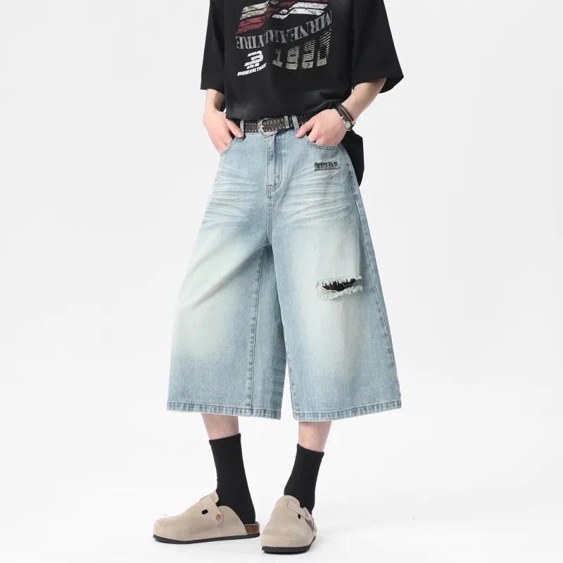 Double Dealer Denim Shorts Unisex-8