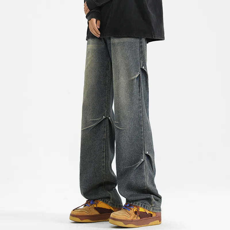 PAINT STAIN Jeans Unisex Dark Purple-594